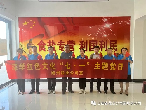 朔州盐业开展“传承红色血脉，坚决凝心铸魂”主题党日活动